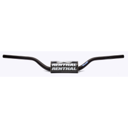 RENTHAL KIEROWNICA 1,1/8 CALA (28,6MM) MX FATBAR HANDLEBAR BLACK KAWASAKI KFX 450 08+ PADDED PADDED KOLOR CZARNY Z GĄBKĄ