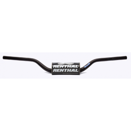 RENTHAL KIEROWNICA 1,1/8 CALA (28,6MM) MX FATBAR HANDLEBAR BLACK KAWASAKI KFX 450 08+ PADDED PADDED KOLOR CZARNY Z GĄBKĄ