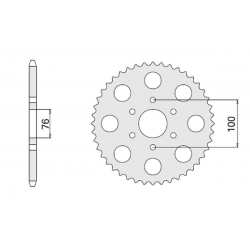 CHT ZĘBATKA TYLNA 818 42 SUZUKI GS 1000/ GSX 1100 E (818-42)