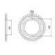 CHT ZĘBATKA TYLNA 865 45 YAMAHA FZR 600 91-93 (865-45)