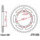 JT ZĘBATKA TYLNA 866 46 YAMAHA XTZ 750 89-98 (3LD) (JTR855.45ZBK)* (ŁAŃC. 520) KOLOR CZARNY