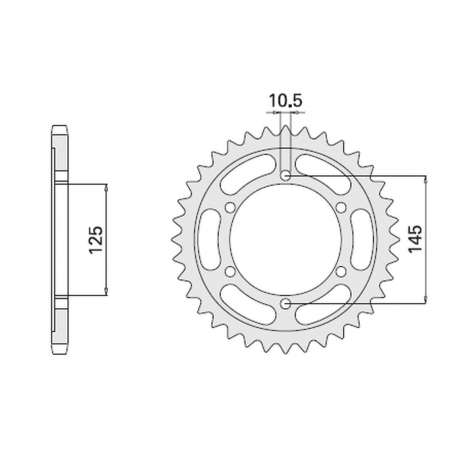 CHT ZĘBATKA TYLNA 869 42 YAMAHA TDM 850 96-98 (A4150867420) (867-42)