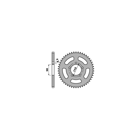 PBR ZĘBATKA TYLNA 893 46 F KTM SX 60/65 98-03 (ŁAŃC. 420) (JTR894.46)