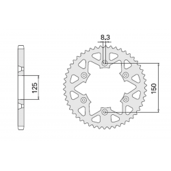 CHT ZĘBATKA TYLNA 899 38 (897-38) KTM SX/EXC SXF/EXCF ALL MODEL '88-'21