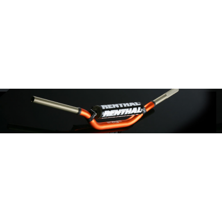 RENTHAL KIEROWNICA 1,1/8 CALA (28,6MM) MX TWINWALL 994 HANDLEBAR ORANGE KTM HIGH PADDED KOLOR POMARAŃCZOWY Z GĄBKĄ