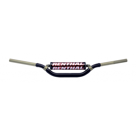 RENTHAL KIEROWNICA 1,1/8 CALA (28,6MM) MX TWINWALL 996 HANDLEBAR BLACK VILLOPOTO / STEWART PADDED KOLOR CZARNY Z GĄBKĄ