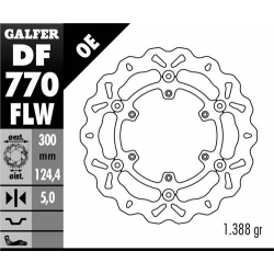 GALFER TARCZA HAMULCOWA PRZÓD KTM 950/990 ADVENTURE '02-'11, LC4 620/640/660/690 (300X124,4X5) WAVE