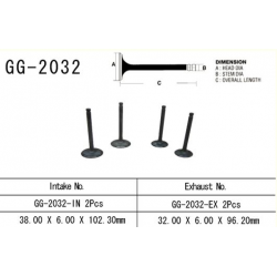 VESRAH ZAWÓR WYDECHOWY YAMAHA YFM 700 RAPTOR/GRIZZLY '06-'20, XT 660R/X (2 NA POJAZD) (OEM:5VK-12121-00) (1SZT.)