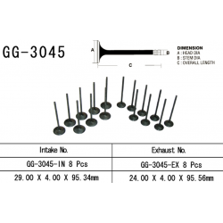 VESRAH ZAWÓR WYDECHOWY SUZUKI GSXR 750 '00-03, GSXR 1000 '01-04' (OEM: 12912-35F00) (1SZT.)