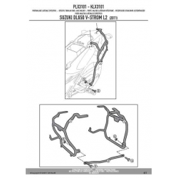 KAPPA STELAŻ KUFRÓW BOCZNYCH MONOKEY SIDE SUZUKI DL 650 V-STROM (11-16)