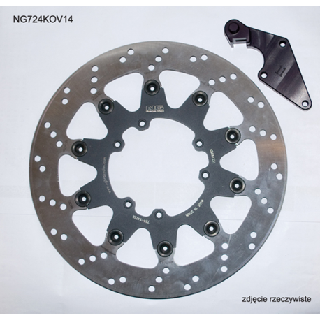 NG TARCZA HAMULCOWA PRZÓD Z ADAPTEREM OVERSIZE (320X101X5) HONDA CR 125 '04-'09, CRF 250R/X '04-'14, CRF 450R '04-'14, CRF 450X