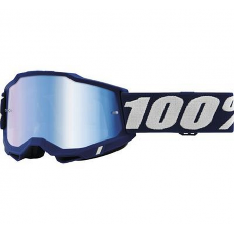 100 PROCENT (2022) FA20 ACCURI 2 GOGGLE DEEPMARINE - MIRROR BLUE LENS GOGLE ACCURI 2 KOLOR GRANATOWY SZYBKA NIEBIESKIE LUSTRO