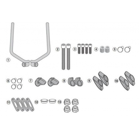 KAPPA MOCOWANIE SZYB 7407AK ORAZ 7407ASK DUCATI Scrambler 400 (16-19), Scrambler Icon 800 (15-19)