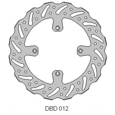 DELTA BRAKING TARCZA HAMULCOWA PRZÓD KAWASAKI KX 125 '89-'02, KX 250 '89-02, WAVE (250X100X3MM) (4X6,5MM) (NG1761,NG137)