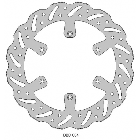 DELTA BRAKING TARCZA HAMULCOWA PRZÓD YAMAHA YZ 125 '17-21, WRF/YZ/YZF 250 '15-21, WRF/YZF 450 '16-21 WAVE ULTRA LIGHT (270X118X3