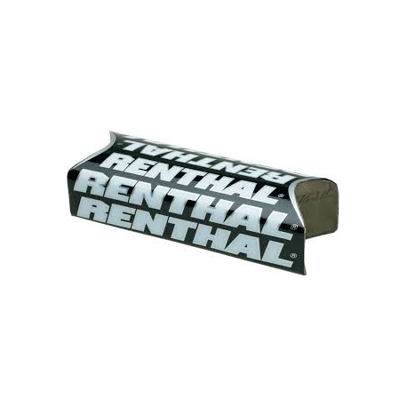 RENTHAL GĄBKA NA KIEROWNICĘ FATBAR TEAM ISSUE (240MM) KOLOR CZARNY/BIAŁY/SREBRNY Z LOGO RENTHAL