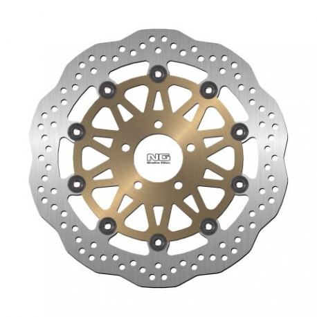 NG 2021/06 TARCZA HAMULCOWA PRZÓD KAWASAKI ZR1100 '92-98, ZXR1100 '99-00, ZX-9R '00-01 (310X61X5MM) (5X10,5MM) WAVE PŁYWAJĄCA