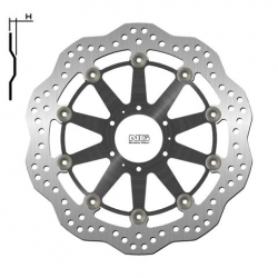 NG 2021/06 TARCZA HAMULCOWA PRZÓD HONDA XL 1000V 99-13, VFR CROSSRUNNER 800 '11-14 (296X62X5MM) (6X6,5MM) WAVE PŁYWAJĄCA (ŚRODEK