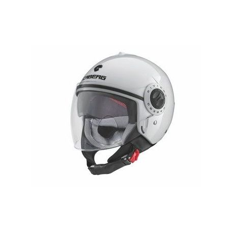 CABERG (2021) KASK OTWARTY JET Z BLENDĄ MODEL RIVIERA V3 KOLOR BIAŁY POŁYSK ROZMIAR XL