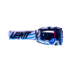 LEATT (nowy kod 2022) GOGLE VELOCITY 5.5 GOGGLE ZEBRA BLUE BLUE 70% - KOLOR BIAŁY/NIEBIESKI/CZARNY SZYBKA LUSTRZANA NIEBIESKA