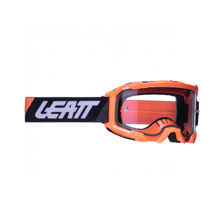 LEATT (nowy kod 2022) GOGLE VELOCITY 4.5 GOGGLE NEON ORANGE CLEAR 83% - KOLOR POMARAŃCZOWY FLUO/CZARNY SZYBKA PRZEŹROCZYSTA