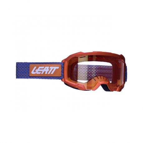 LEATT (nowy kod 2022) GOGLE ROWEROWE VELOCITY 4.0 MTB IRIZ GOGGLE RUST BRONZE UC 68% - KOLOR RDZAWY/GRANATOWY SZYBKA LUSTRZANA B