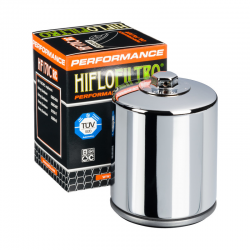 HIFLO FILTR OLEJU HF170CRC RACING HARLEY-DAVIDSON CHROMOWANY