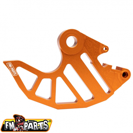 FM-PARTS OSŁONA ALUMINIOWA TARCZY HAMULCOWEJ TYLNEJ KTM/HUSQVARNA/GAS GAS '03-22' KOLOR POMARAŃCZOWY