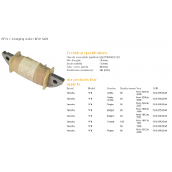 DZE CEWKA UZWOJENIA YAMAHA YFM 80 RAPTOR/GRIZZLY '02-'08 (5G3-85520-M1) (390 OHM)