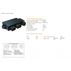 DZE MODUŁ ZAPŁONU CDI YAMAHA YFM 660 GRIZZLY 660 '02-'03 (OEM:5KM-85540-00)