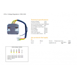 DZE REGULATOR NAPIĘCIA KAWASAKI KZ1000A2, LTD, A1, Z1R (ESR101)