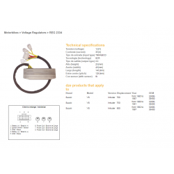 DZE REGULATOR NAPIĘCIA SUZUKI VS 700 85-87, VS 750 88-91, VS 800 92-97 INTRUDER (32800-38A00) (ESR752)