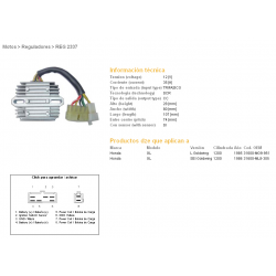 DZE REGULATOR NAPIĘCIA HONDA GL1200 SEI 85-87 (WTRYSKOWY) (31600-MG9-951, 31600-ML8-305) (ESR570)