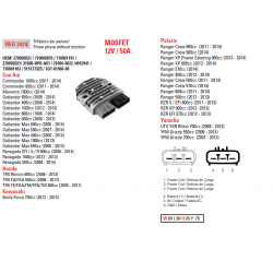 DZE REGULATOR NAPIĘCIA CAN-AM 400/500/650/800/1000, HONDA TRX500/650/680, KAWASAKI KVF750 12-13, POLARIS 400/500/550/570/800/900