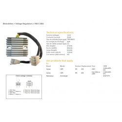 DZE REGULATOR NAPIĘCIA HONDA CBR600RR '03-'06 (SH678-FA) (31600-MEE-872)