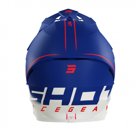 SHOT RACING (2022) KASK MOTO FURIOUS RAW 3.0 NAVY RED MATT KOLOR CZERWONY MAT ROZMIAR M