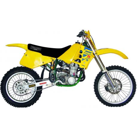 TECNOSEL POKROWIEC/POSZYCIE NA SIEDZENIE HUSABERG FE/FS '90-'99, REPLICA TEAM HUSABERG '90, KOLOR CZARNY, LOGO HUSABERG