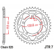 JT 2021/12 ZĘBATKA TYLNA 4585 44 BMW S 1000 RR '09-'11 (JTR7.44)* (ŁAŃC. 525) CZARNA