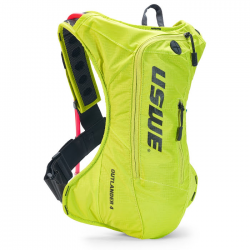 USWE (2021) CAMEL BAG OUTLANDER 4 CRAZY YELLOW KOLOR ŻÓŁTY FLUO POJEMNOŚĆ 3L PŁYN (3L+4L PLECAK)