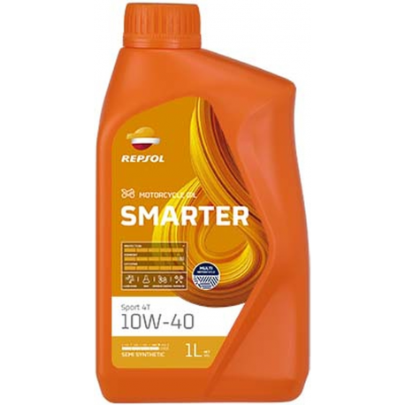 REPSOL OLEJ SILNIKOWY 4T SMARTER SPORT 10W40 1L MA2 PÓŁSYNTETYCZNY (12) - ZASTĘPUJE RP180N51