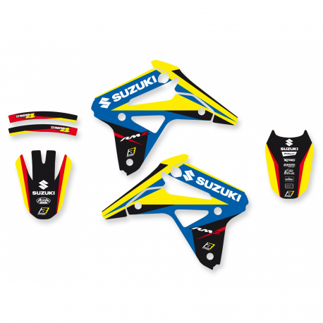 BLACKBIRD KOMPLET NAKLEJEK (OKLEIN) SUZUKI RMZ 450 05-07, DREAM 4