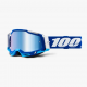 100 PROCENT (2022) FA20 RACECRAFT 2 GOGGLE BLUE - MIRROR BLUE LENS GOGLE RACECRAFT 2 KOLOR NIEBIESKI/BIAŁY SZYBKA NIEBIESKIE LUS