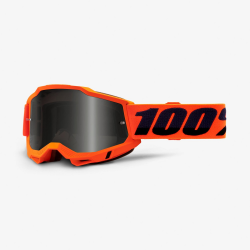 100 PROCENT (2022) ACCURI 2 SAND GOGGLE ORANGE - SMOKE LENS - GOGLE ACCURI 2 SAND KOLOR POMARAŃCZOWY/CZARNY SZYBKA PRZYCIEMNIANA