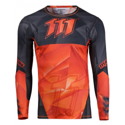 111 RACING KOSZULKA MOTO 111.1 - RAPID ORANGE KOLOR CZARNY/POMARAŃCZOWY ROZMIAR XL