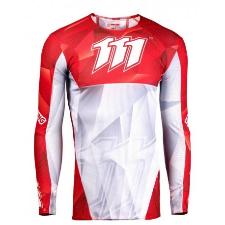 111 RACING KOSZULKA MOTO 111.1 - SHARP RED KOLOR BIAŁY/CZERWONY ROZMIAR XL