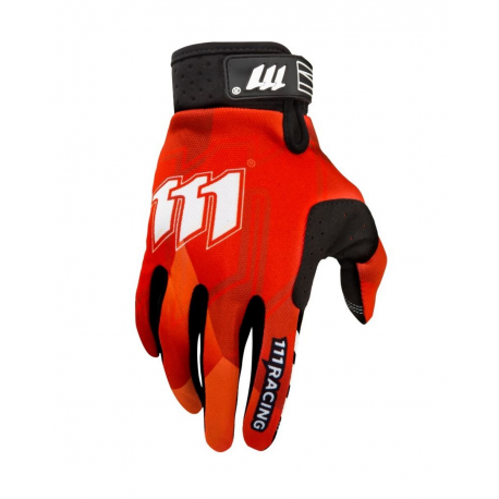 111 RACING RĘKAWICE MOTO 111 RA RED/BLACK/WHITE KOLOR CZERWONY/BIAŁY/CZARNY ROZMIAR M