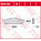 TRW LUCAS ZF KLOCKI HAMULCOWE KH119 SINTER OFFROAD YAMAHA DT 50 '98-, YZ 65 '18-, YZ 80 '86-'01, YZ 85 '02-, PRZÓD