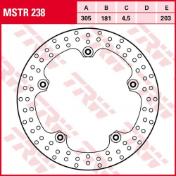 TRW LUCAS ZF TARCZA HAMULCOWA PRZÓD BMW R 1100S '98-'00, R 1200GS/ADV '04-'07 (305X181X4,5MM)