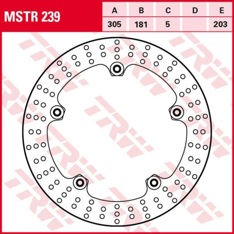 TRW LUCAS ZF TARCZA HAMULCOWA PRZÓD BMW R 850C/GS/R '05-'01, R 1150GS/ADV '99-'05, R 1200 HP2 '04-'06 (305X181X5MM)