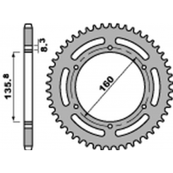 PBR 2022/03 ZĘBATKA TYLNA 3552 40 C45 BMW G310 R '16-'19 (JTR5.40) (ŁAŃC. 520) (STD.)